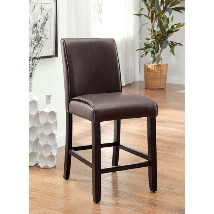 Gladstone Dark Walnut Counter Height Chair Set of 2