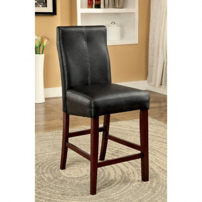 Bonneville Brown Cherry/Black Counter Height Chair Set of 2