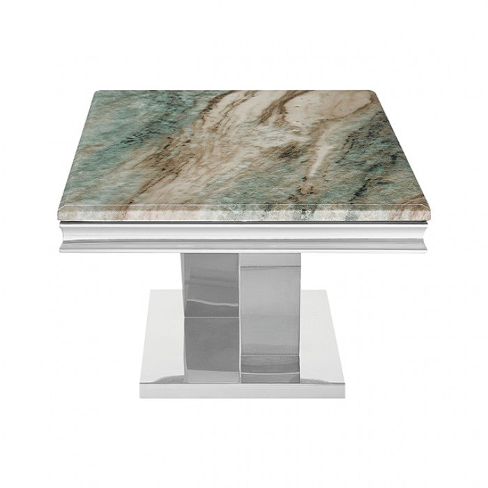 Villarsglane Chrome/Gray Coffee Table