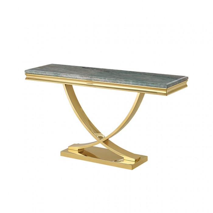 Wettingen Gold/Green Sofa Table