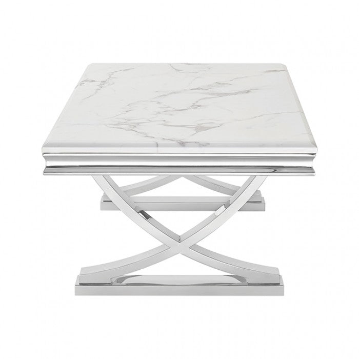 Wettingen Chrome/White Coffee Table