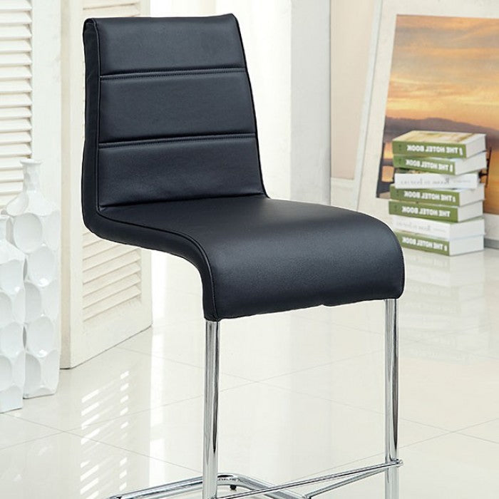 Mauna Chrome Counter Height Chair Set of 2