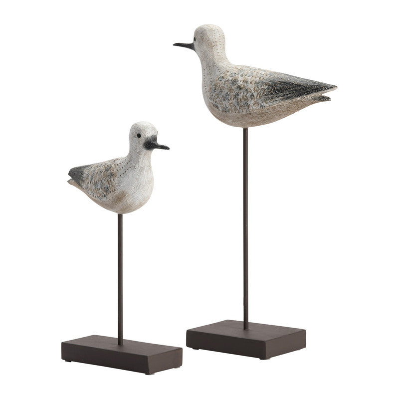 Coastal Bird White Statues by Crestview at Eve Furniture