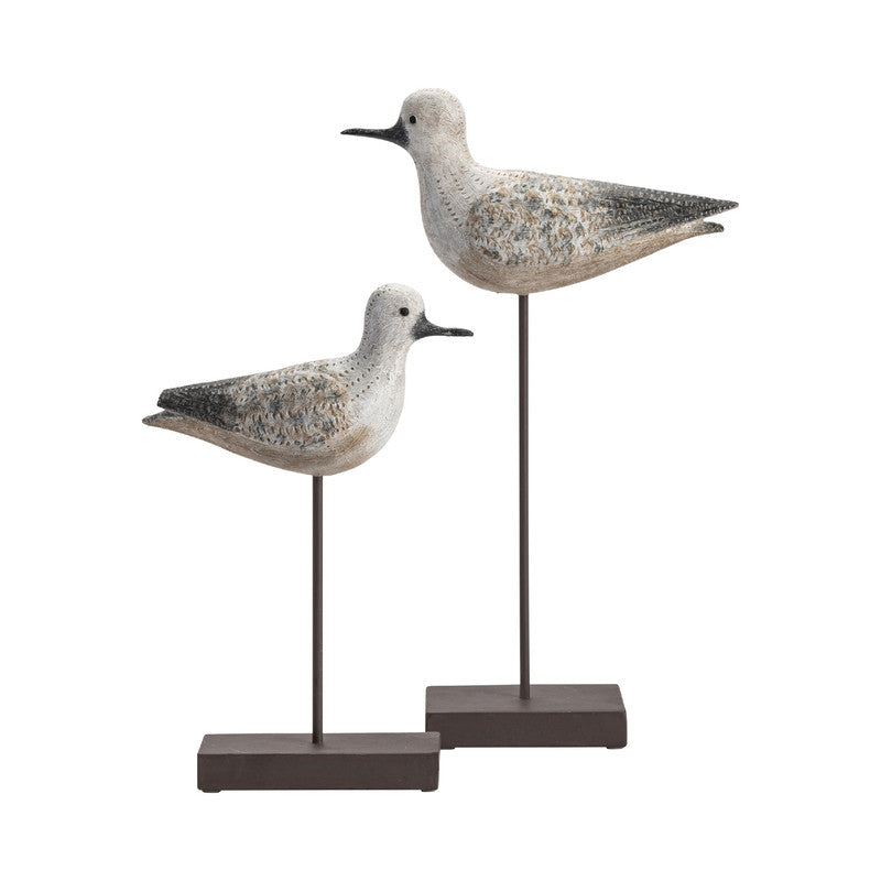 Coastal Bird White Statues by Crestview at Eve Furniture
