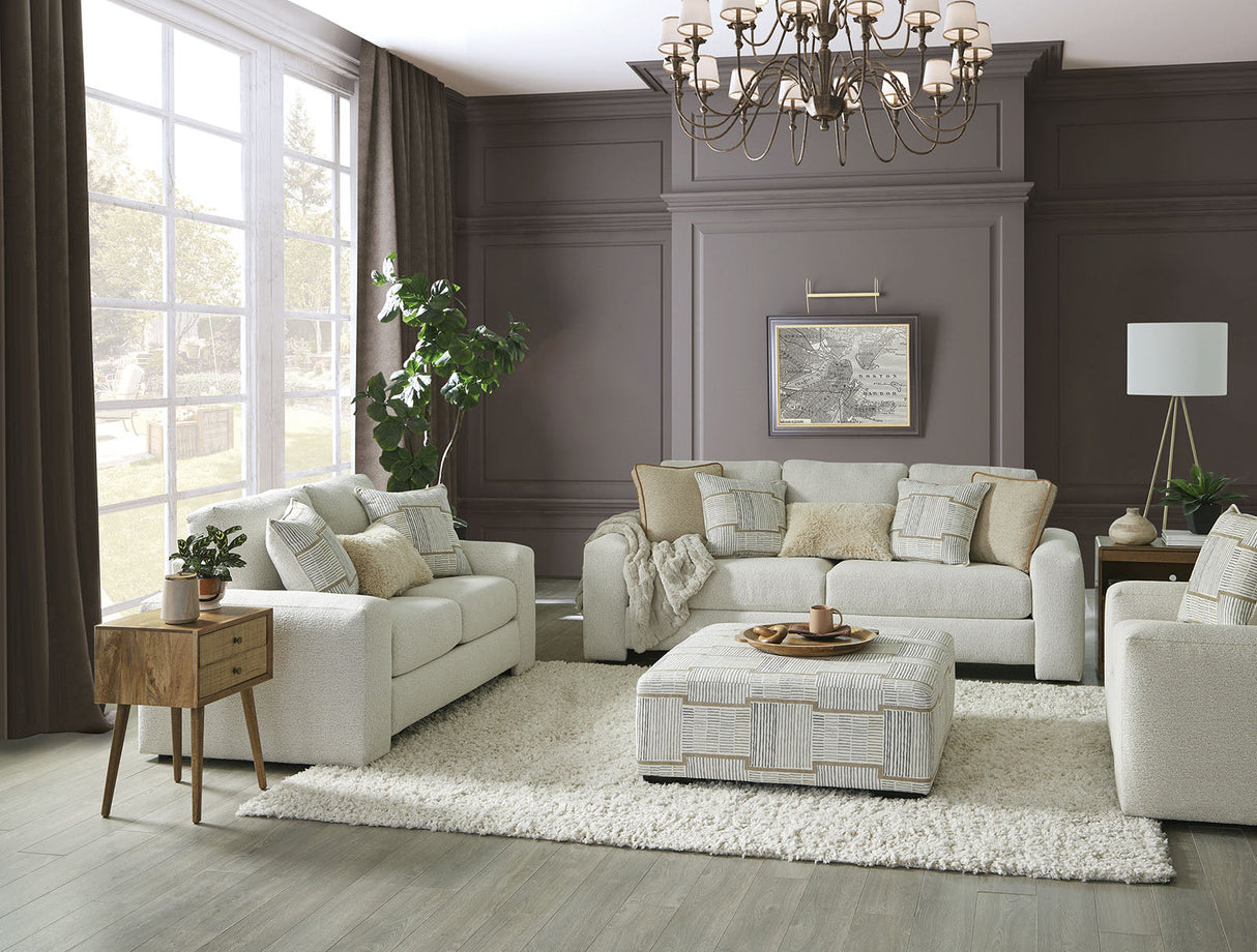 Cochrane Cream/Beige Loveseat by Furniture of America at Eve Furniture