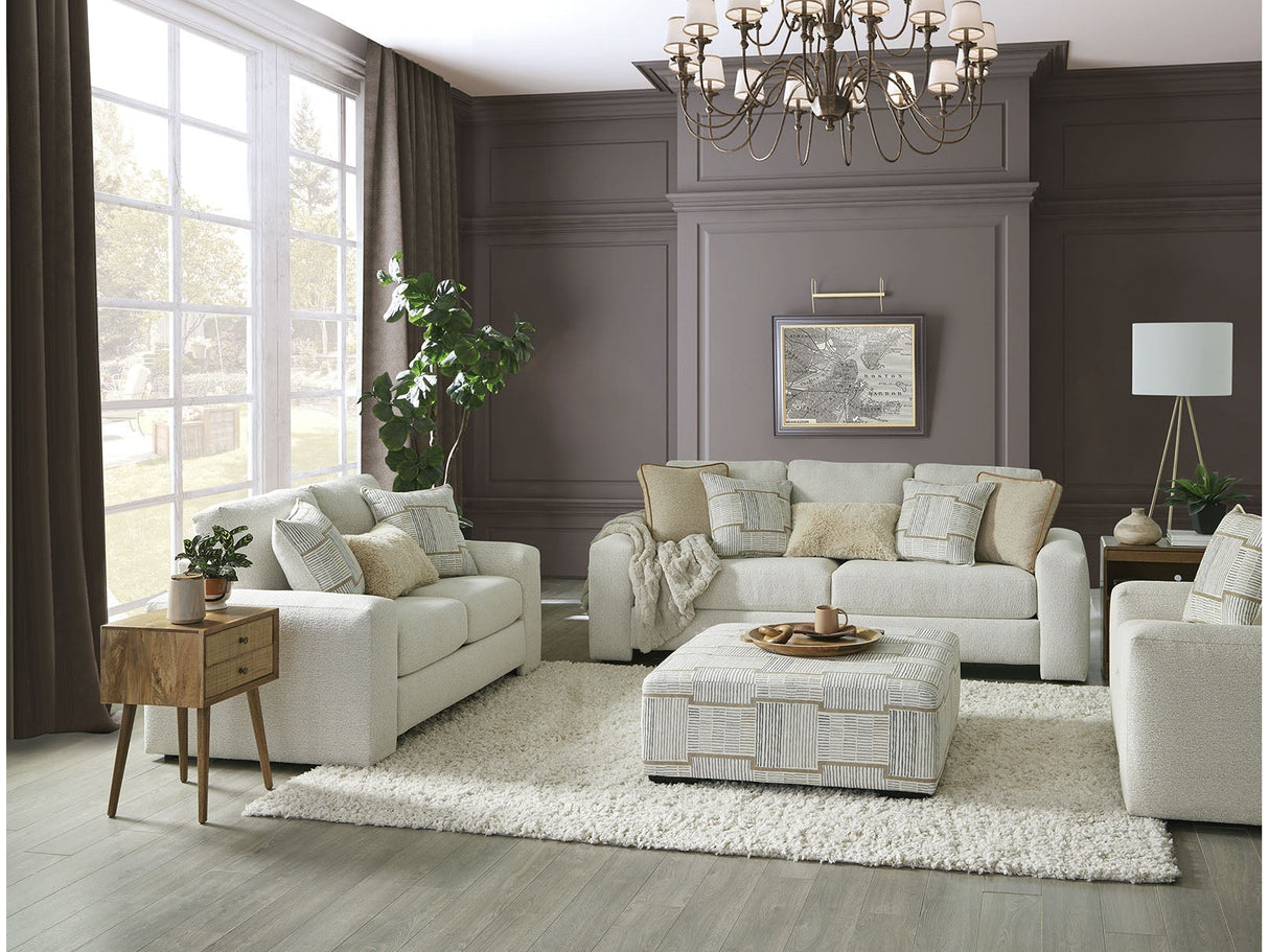 Cochrane Cream/Beige Sofa & Loveseat by Furniture of America at Eve Furniture