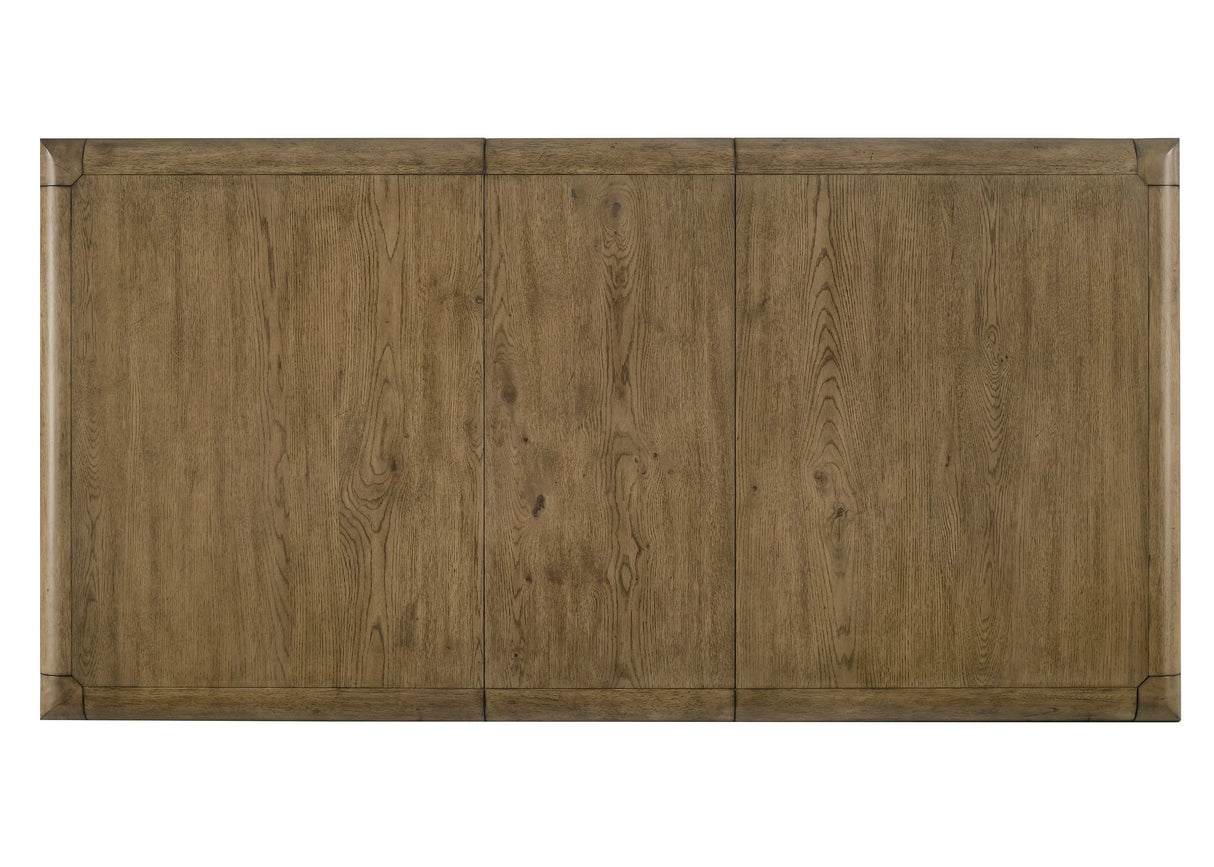 Cockrell Brown and Beige Dining Table with 18"Leaf by Crown Mark at Eve Furniture