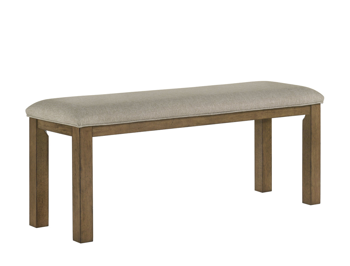Cockrell Brown and Beige Bench by Crown Mark at Eve Furniture