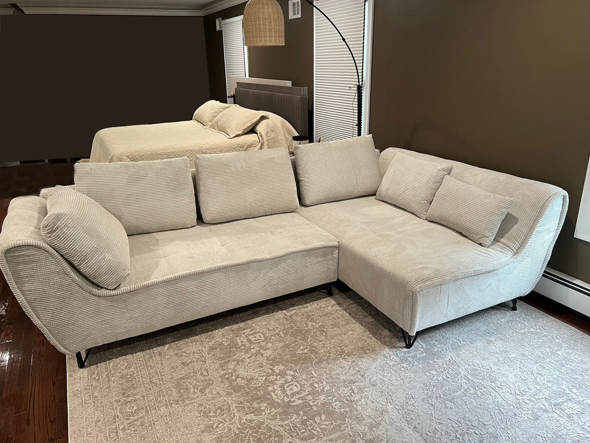 Cocoli Pearl Sectional w/Bed by ESF Furniture at Eve Furniture
