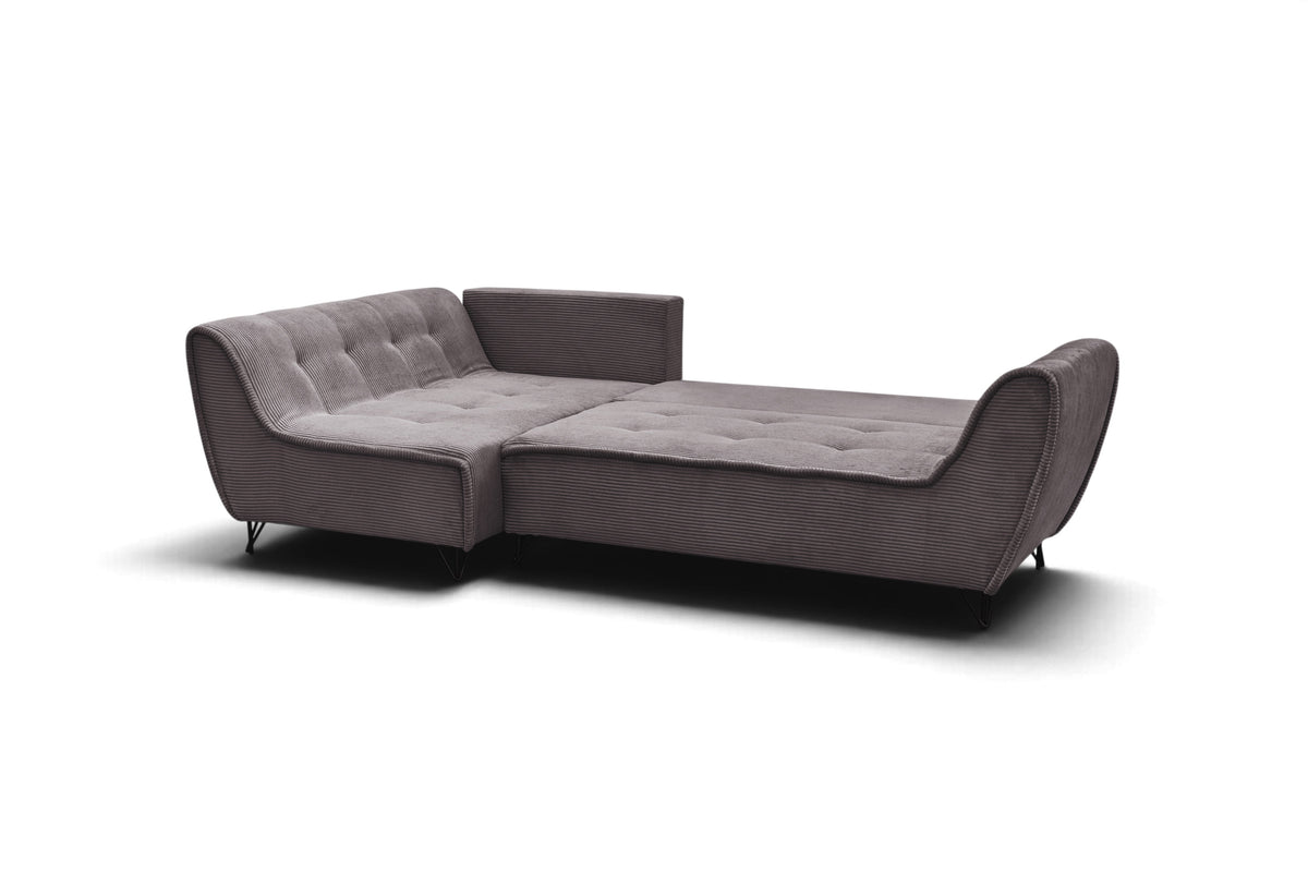 Cocoli Sectional w/ Bed Dark Taupe by ESF Furniture at Eve Furniture