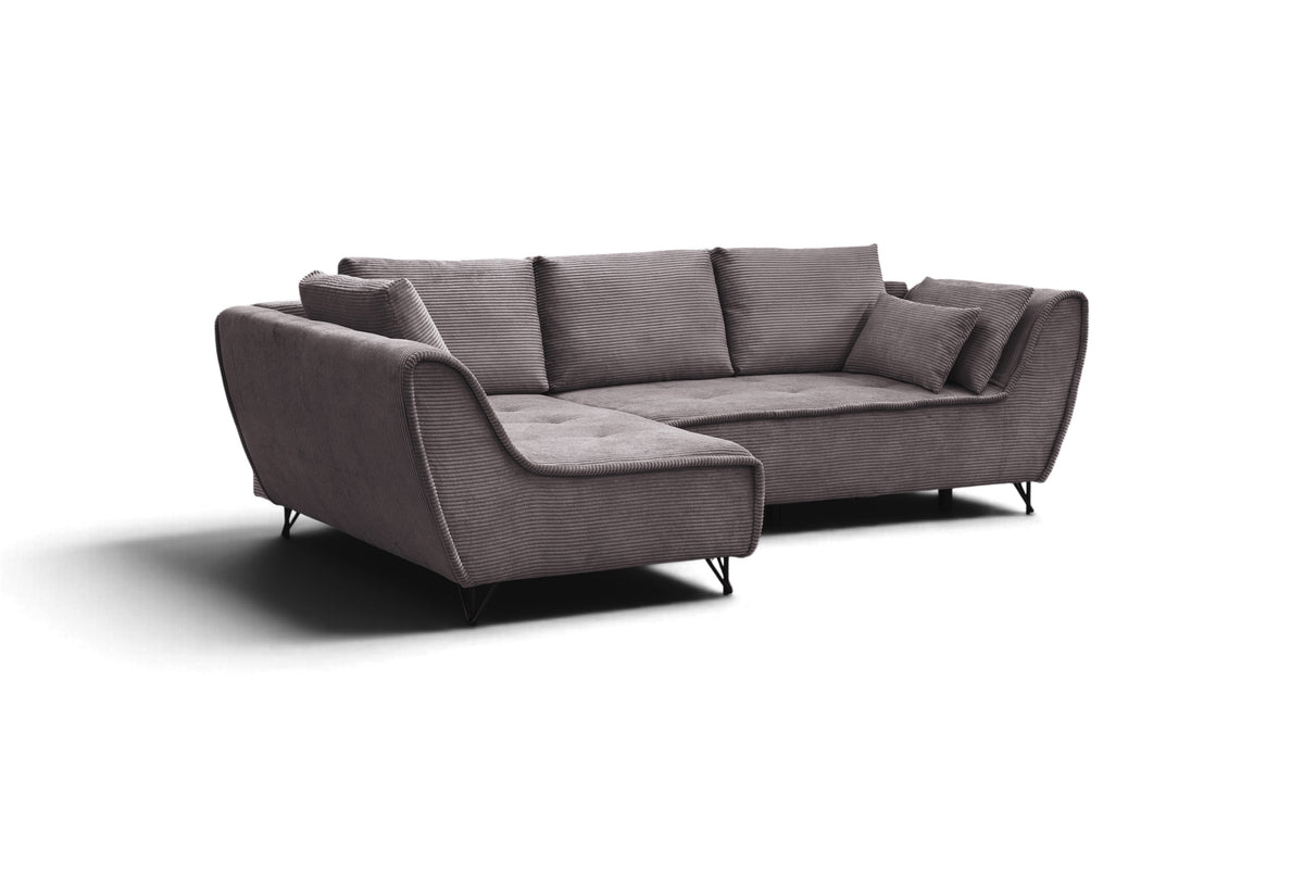 Cocoli Sectional w/ Bed Dark Taupe by ESF Furniture at Eve Furniture