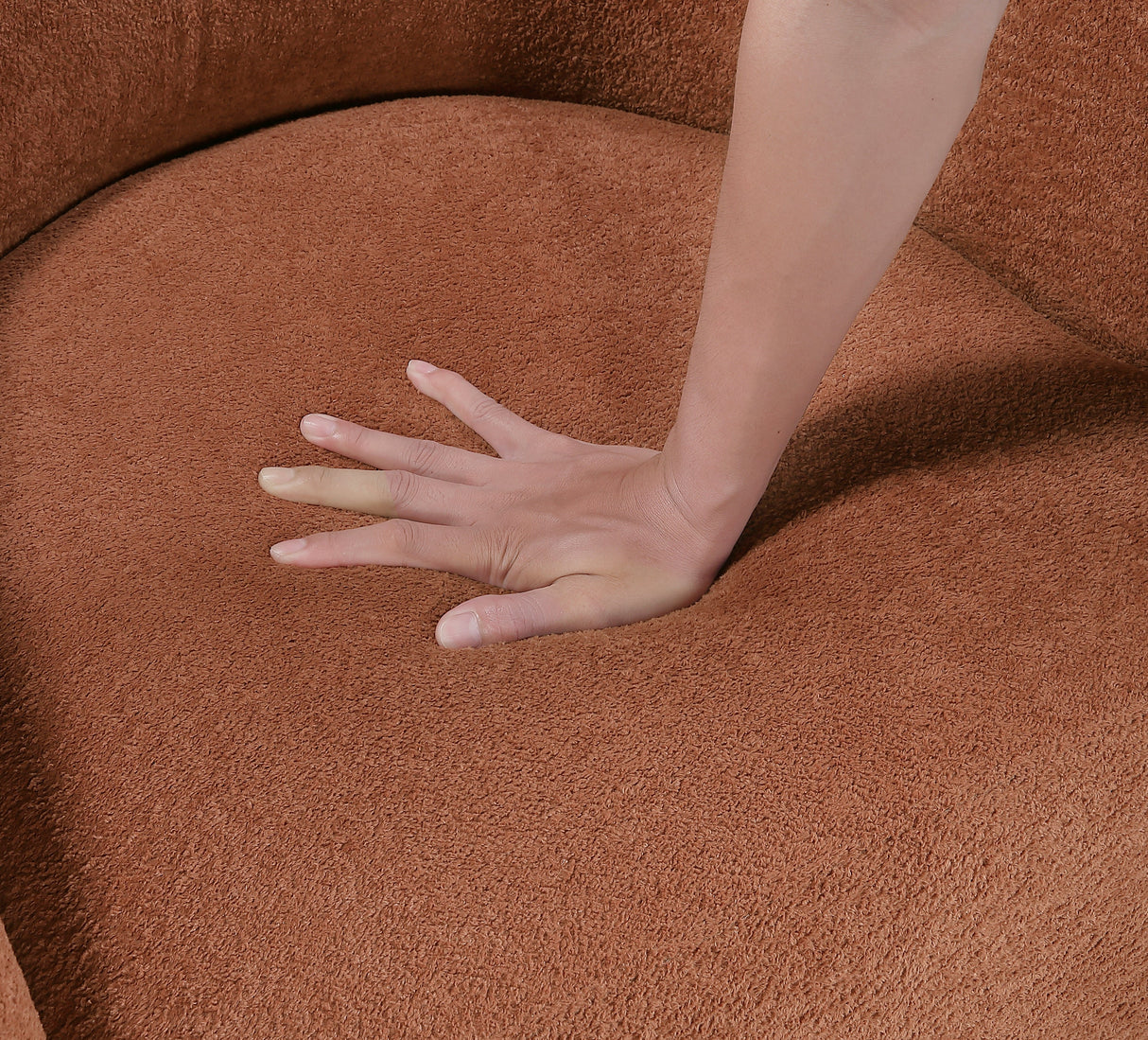Cocoon Rust Swivel Chair by Homelegance at Eve Furniture