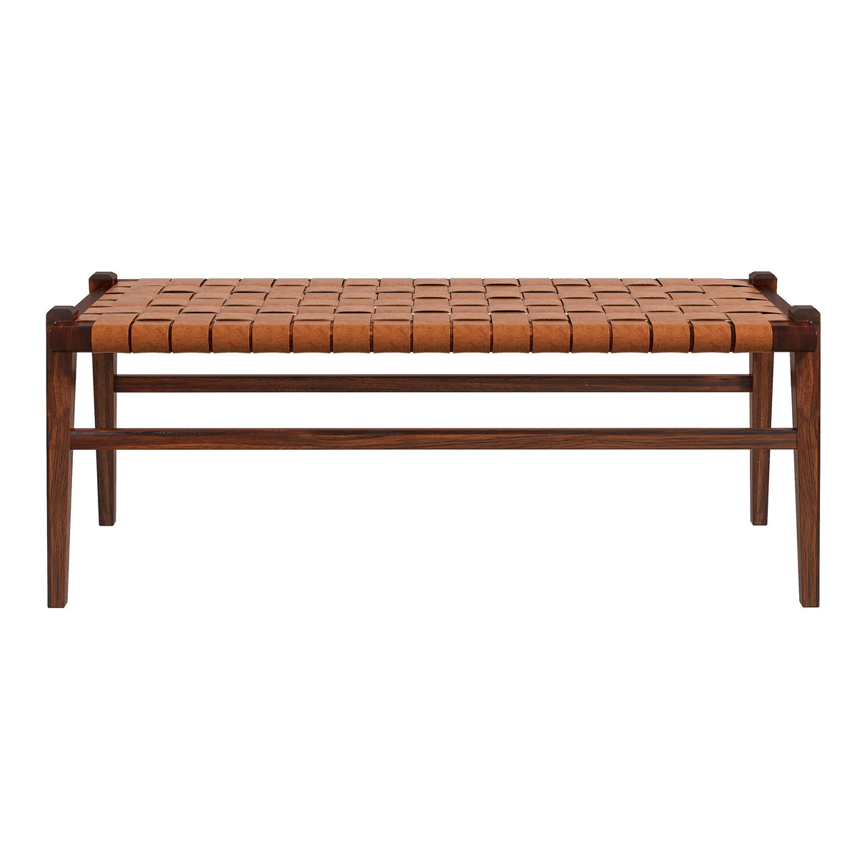Cody Tan Leather Bench by Ashcroft Furniture at Eve Furniture