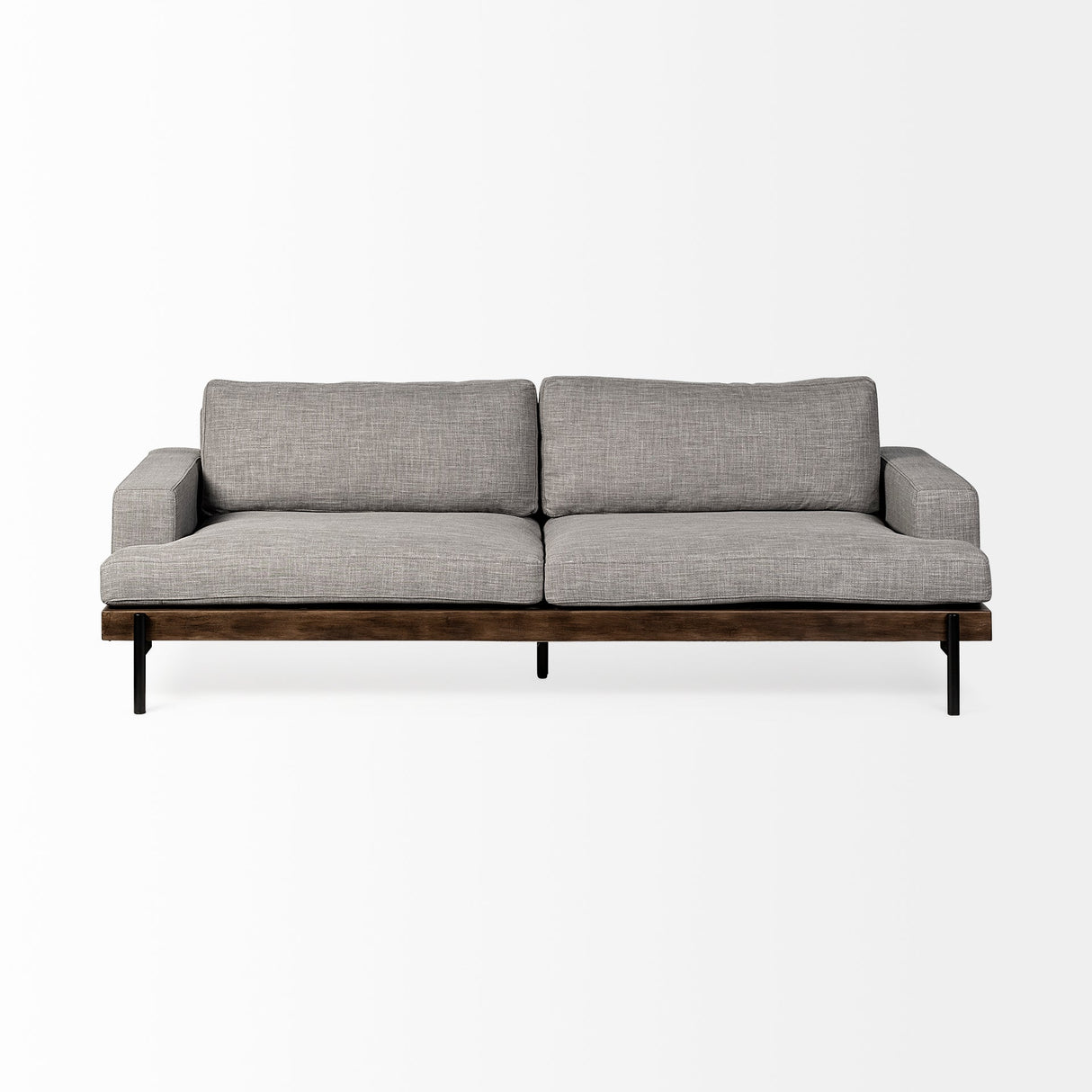 Colburne II Gray Upholstered Three Seater Sofa by Mercana at Eve Furniture