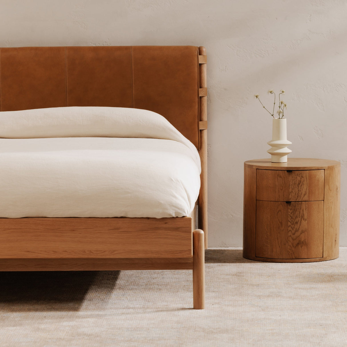 Colby Natural King Bed by Moe's Home at Eve Furniture