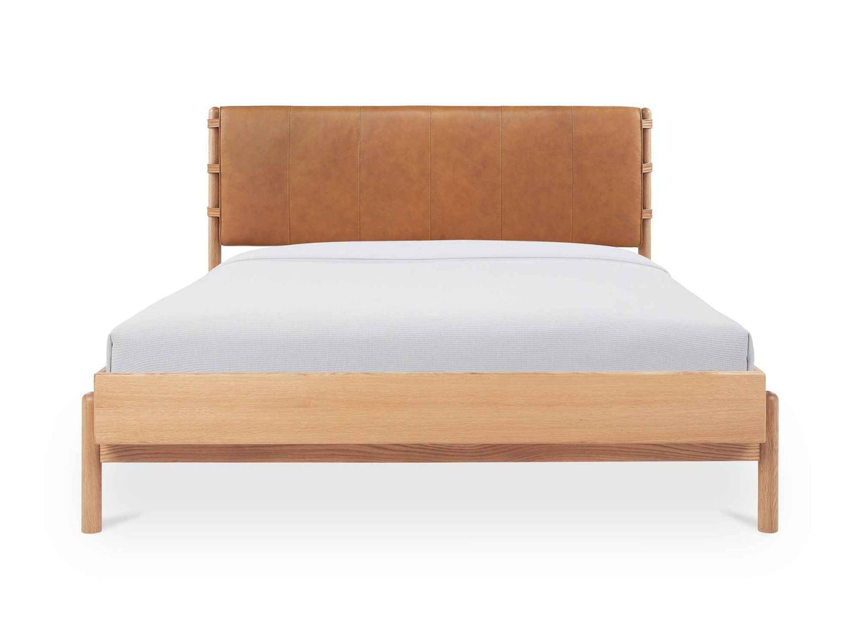 Colby Natural King Bed by Moe's Home at Eve Furniture