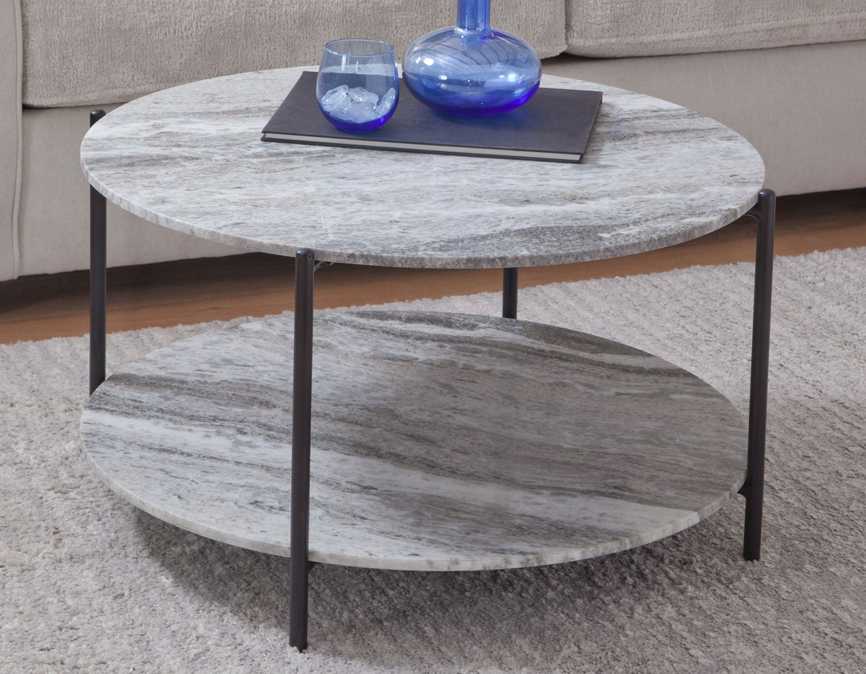 Coleen Sanwar 3-Piece Green Marble Top Table Set by Steve Silver at Eve Furniture