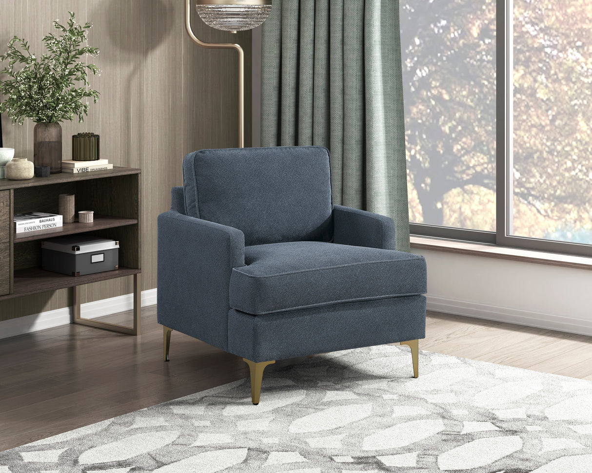 Colette Dark Gray Accent Chair by Homelegance at Eve Furniture