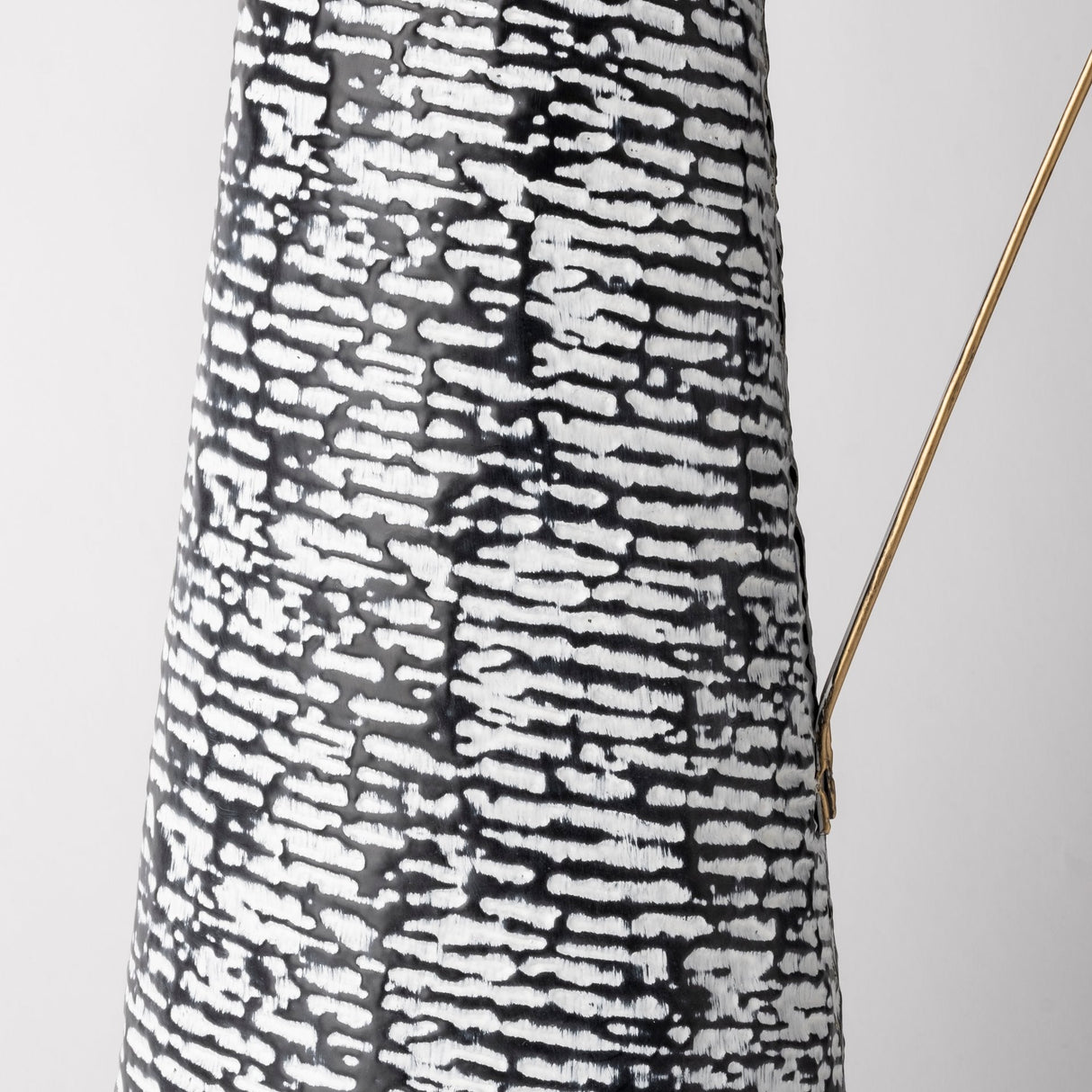 Colette Large Black/White Patterned Vase by Mercana at Eve Furniture