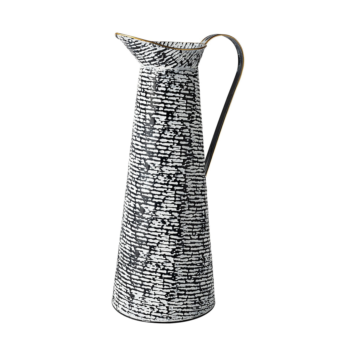 Colette Large Black/White Patterned Vase by Mercana at Eve Furniture