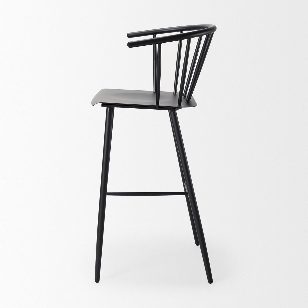Colin Black Metal Bar Stool by Mercana at Eve Furniture