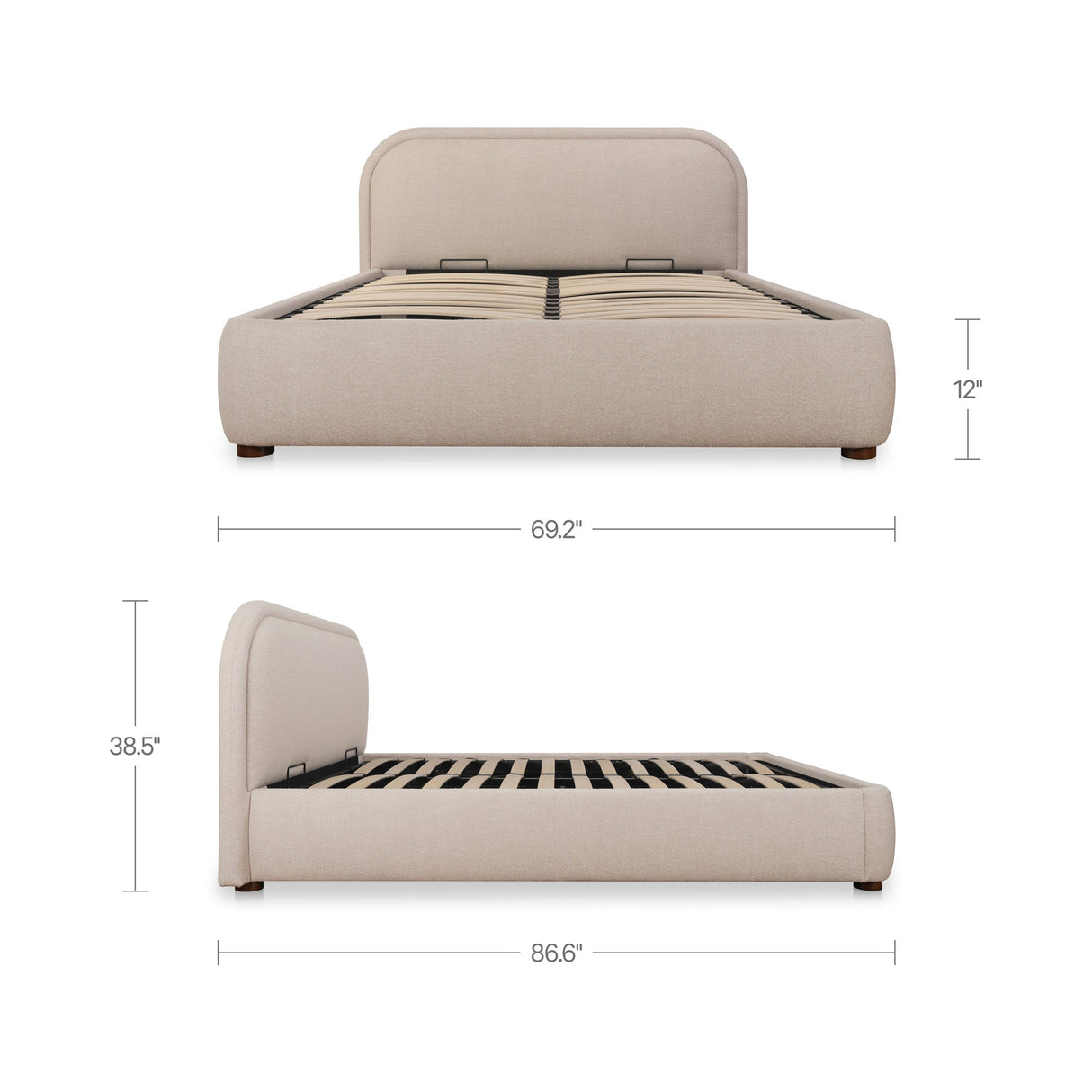 Colin Light Brown Queen Storage Bed by MOES at Eve Furniture