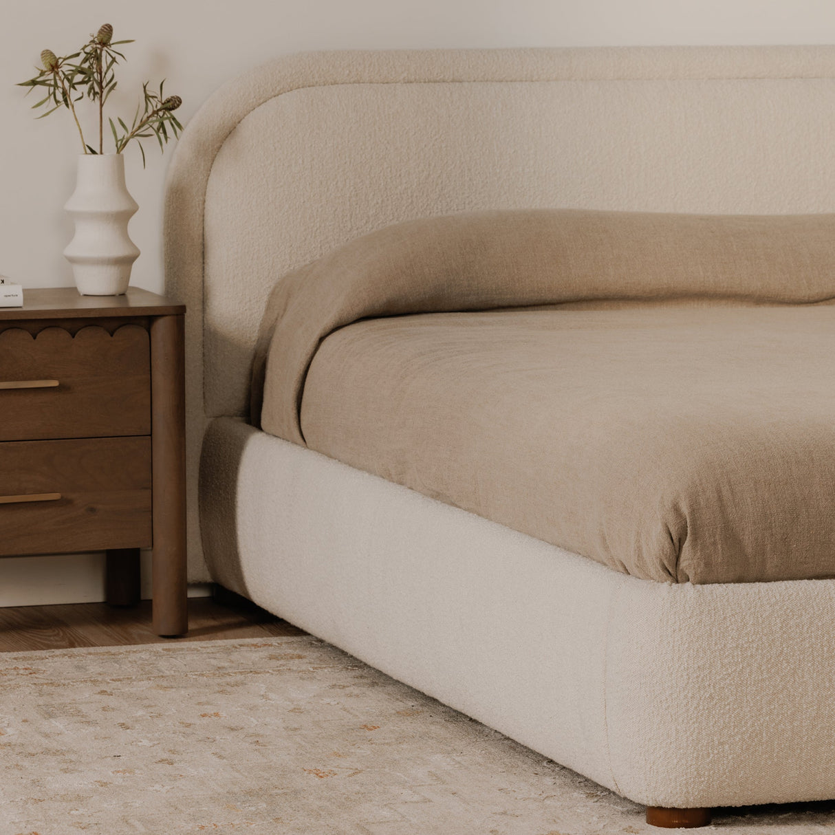 Colin Oatmeal King Bed by MOES at Eve Furniture