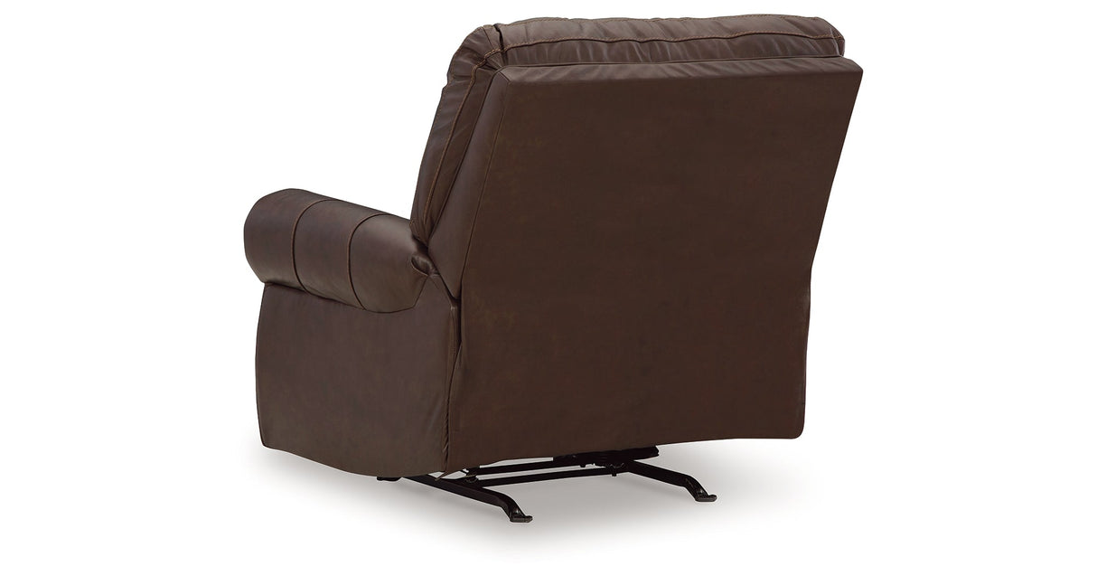 Colleton Dark Brown Recliner by Ashley at Eve Furniture