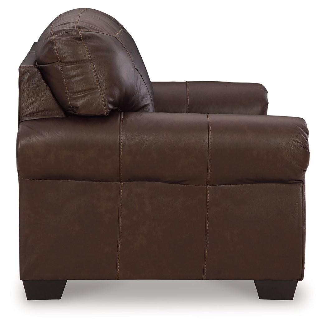 Colleton Dark Brown Loveseat by Ashley at Eve Furniture