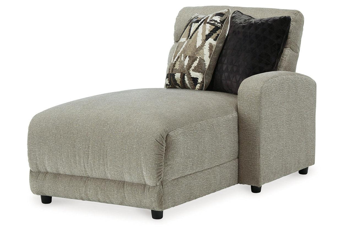 Colleyville Stone 4-Piece Power Reclining Sectional with Chaise by Ashley at Eve Furniture