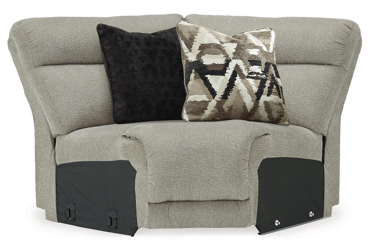 Colleyville Stone 7-Piece Power Reclining Sectional by Ashley at Eve Furniture