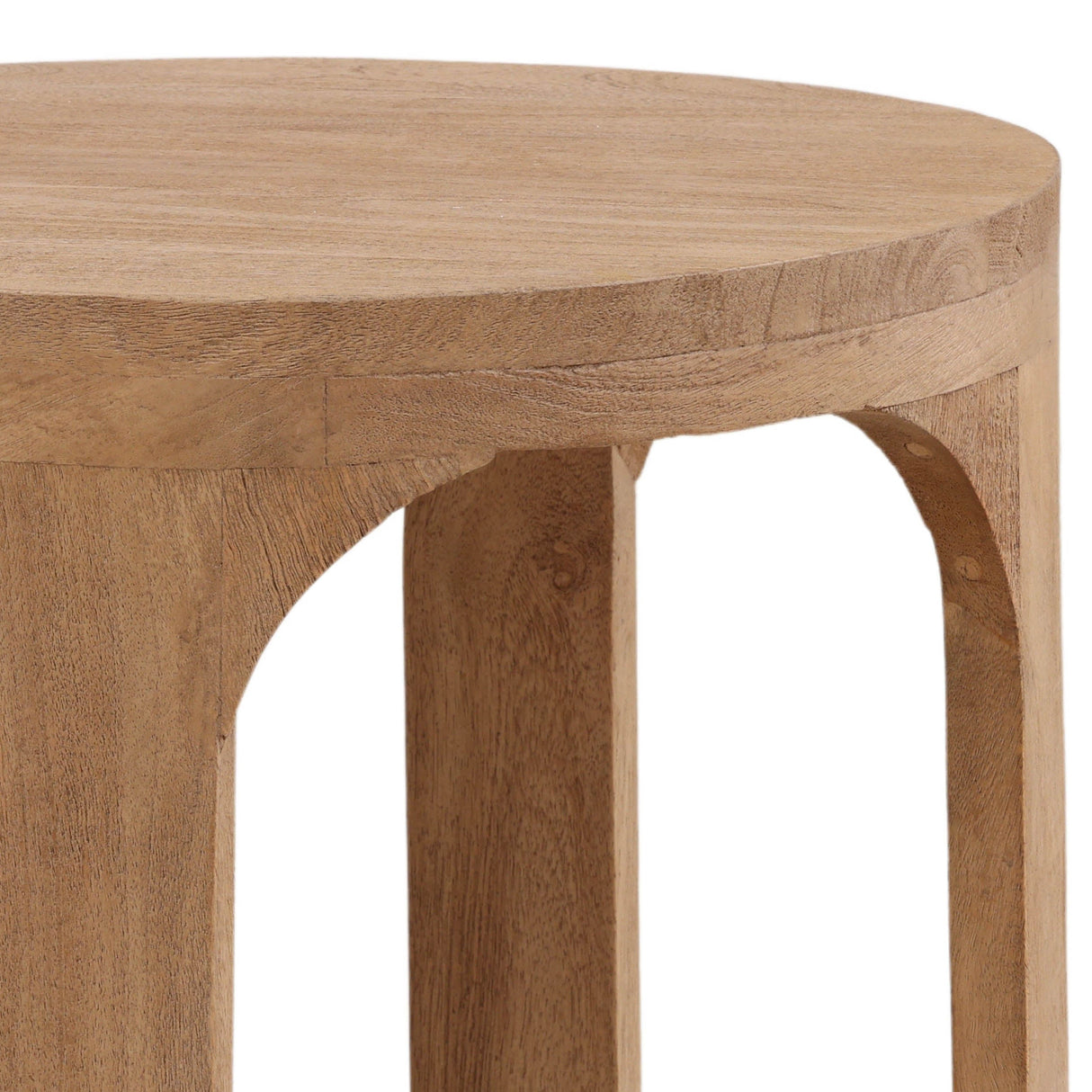 Collina Side Table, Natural by Dovetail at Eve Furniture