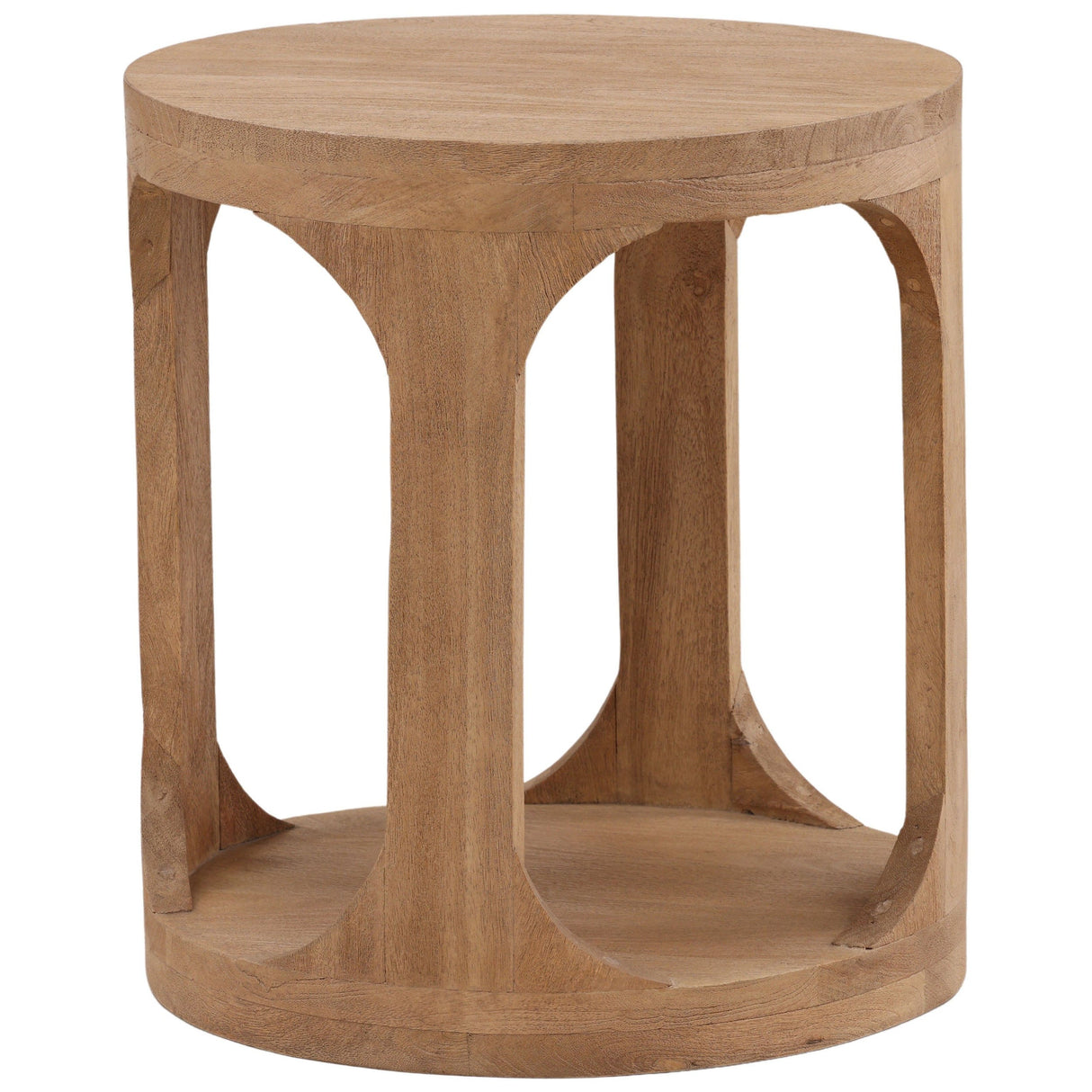 Collina Side Table, Natural by Dovetail at Eve Furniture