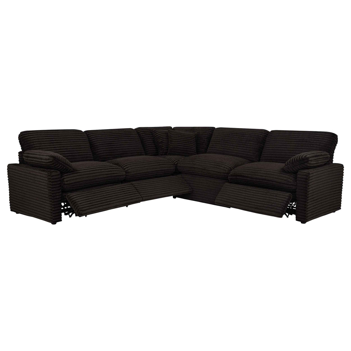 Collins Chocolate Brown 5-piece Modular Power Reclining Sectional by Coaster at Eve Furniture