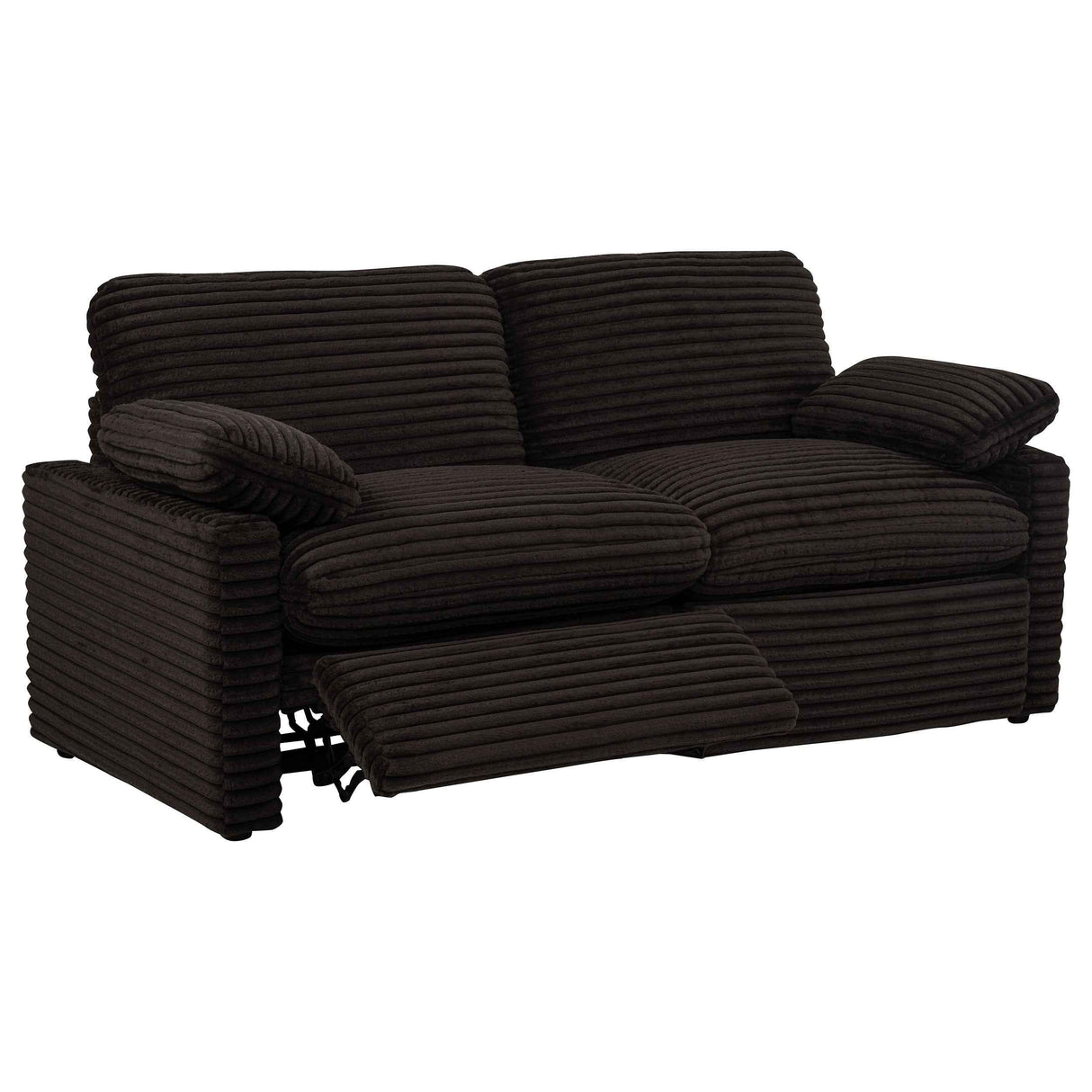 Collins Chocolate Brown Modular Power Loveseat by Coaster at Eve Furniture