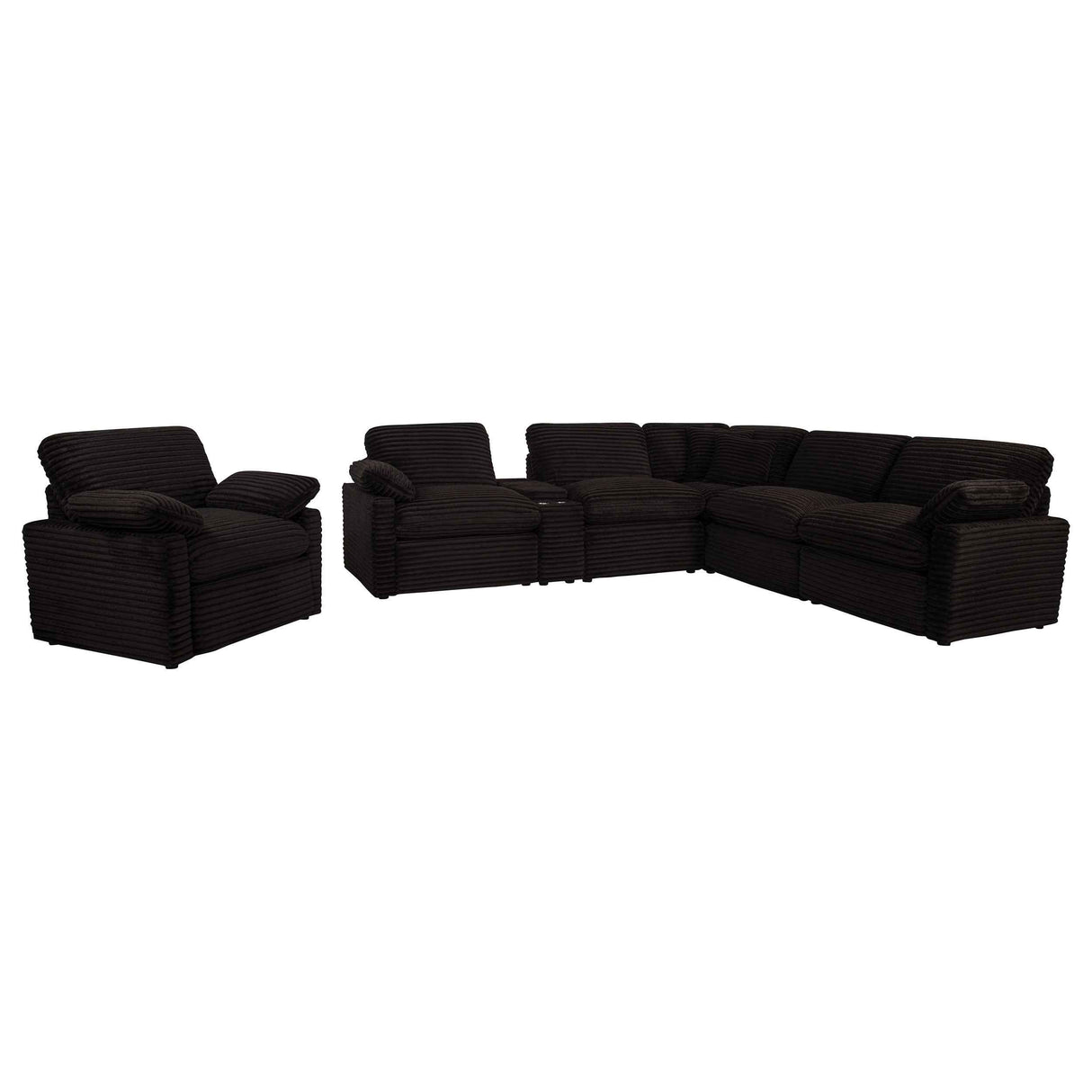 Collins Chocolate Brown Upholstered Power Recliner Chair by Coaster at Eve Furniture
