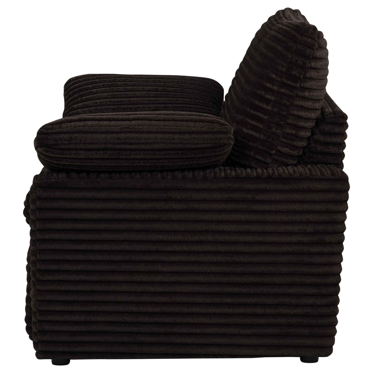 Collins Chocolate Brown Upholstered Power Recliner Chair by Coaster at Eve Furniture
