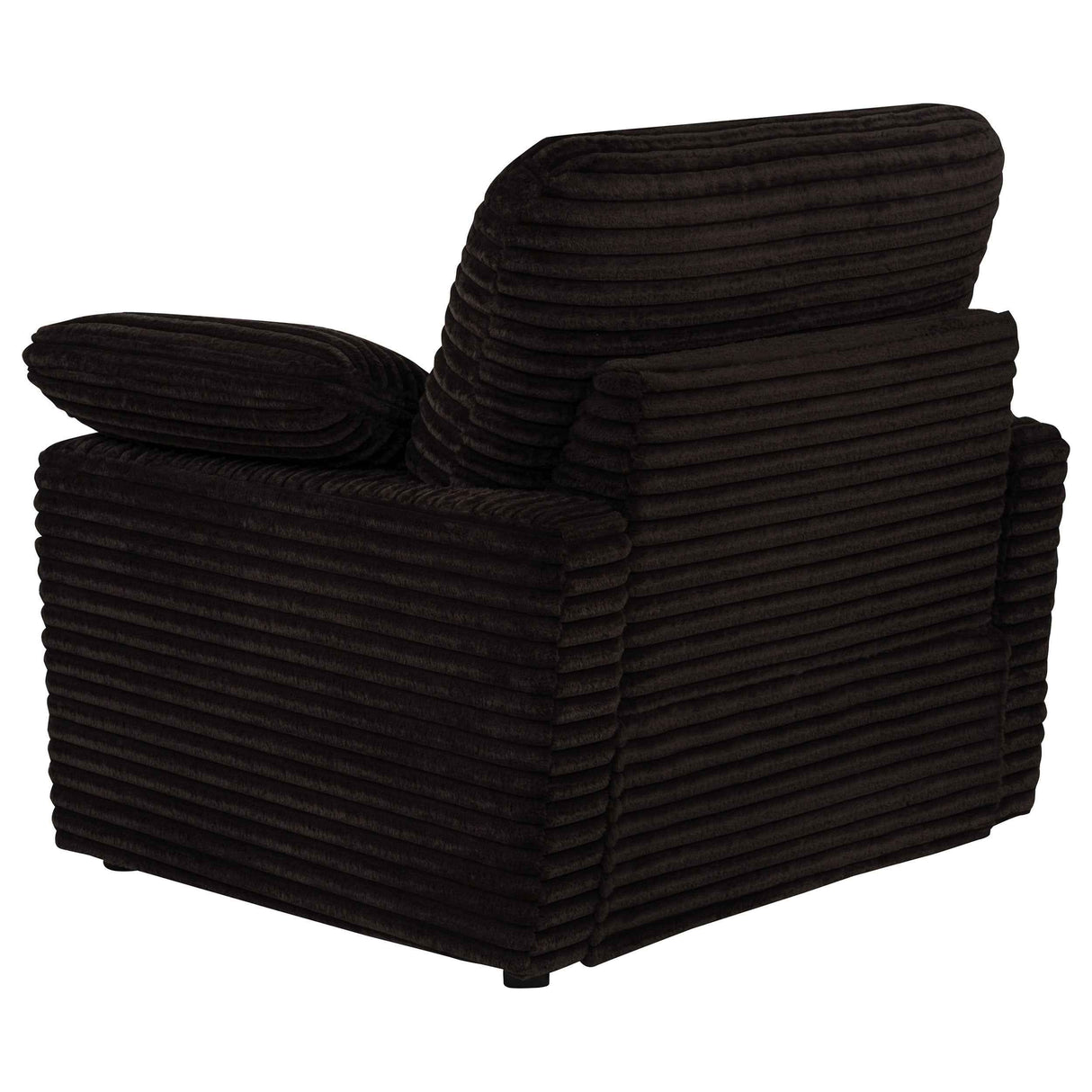 Collins Chocolate Brown Upholstered Power Recliner Chair by Coaster at Eve Furniture
