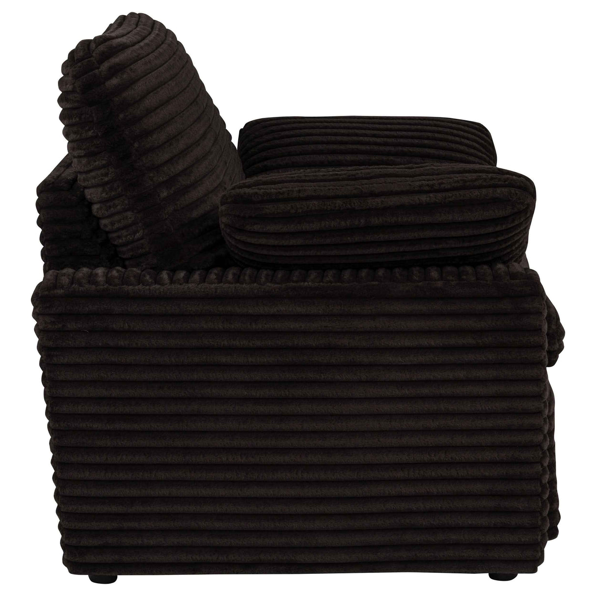 Collins Chocolate Brown Upholstered Power Recliner Chair by Coaster at Eve Furniture