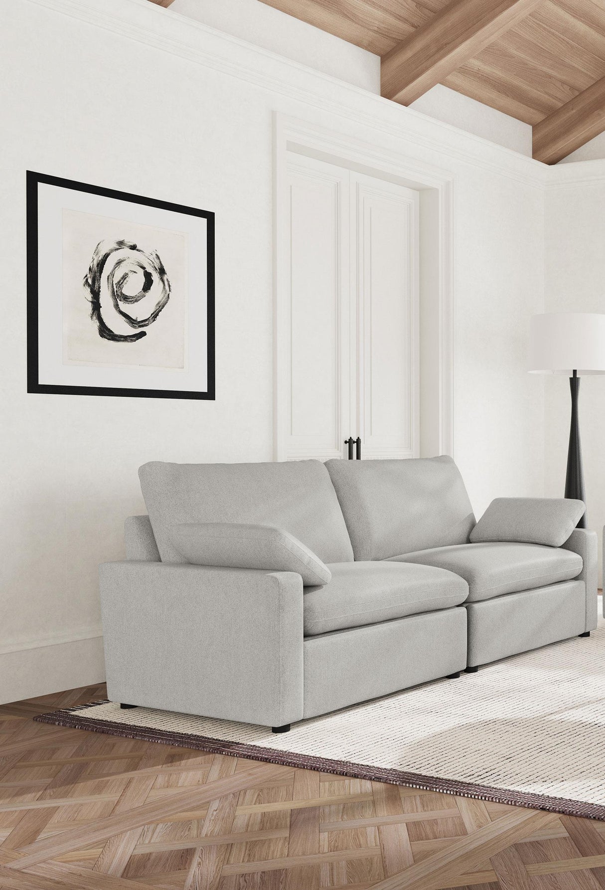 Collins Gray Modular Power Reclining Loveseat by Coaster at Eve Furniture