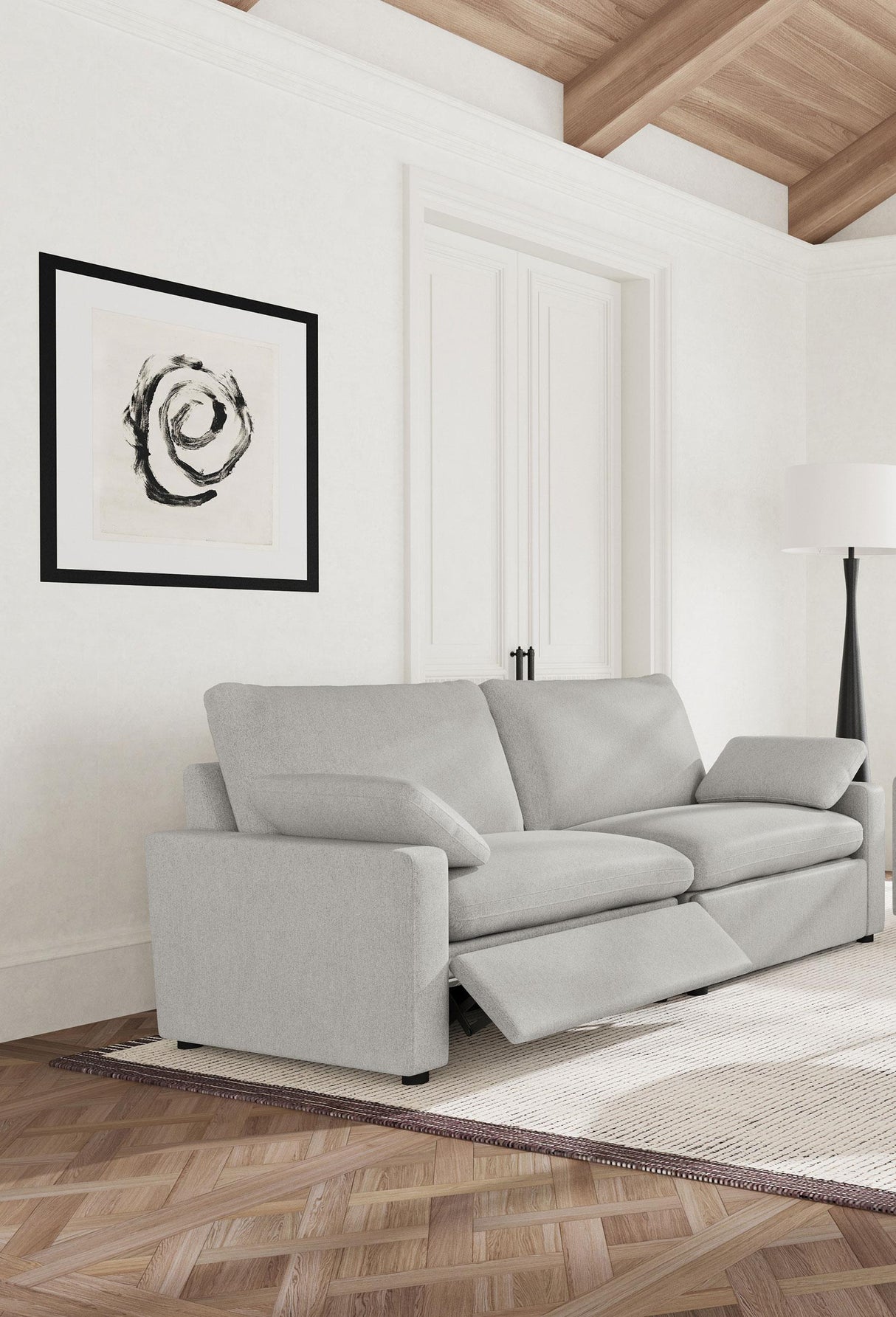 Collins Gray Modular Power Reclining Loveseat by Coaster at Eve Furniture