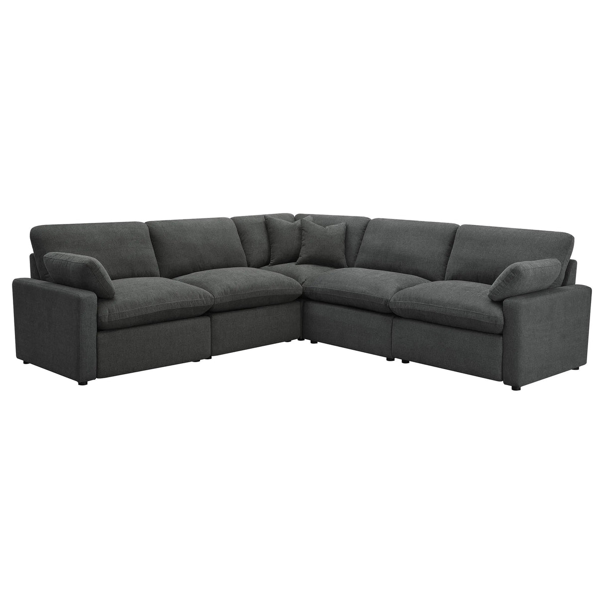 Collins Dark Grey 5-piece Modular Power Reclining Sectional by Coaster at Eve Furniture