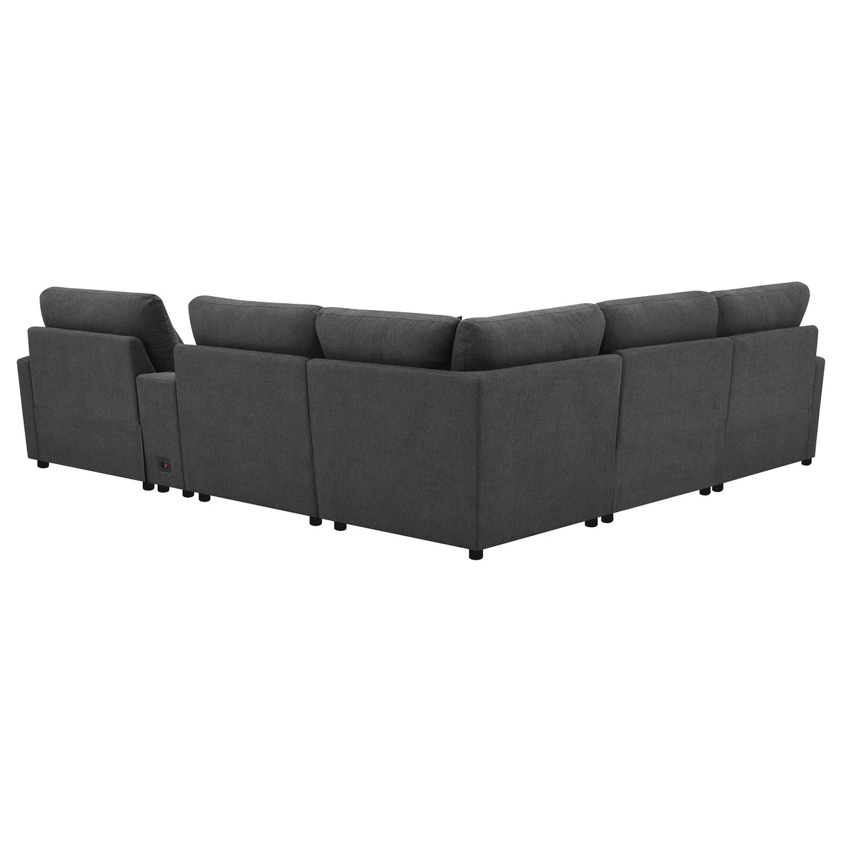 Collins Dark Gray 6-Piece Modular Power Reclining Sectional by Coaster at Eve Furniture