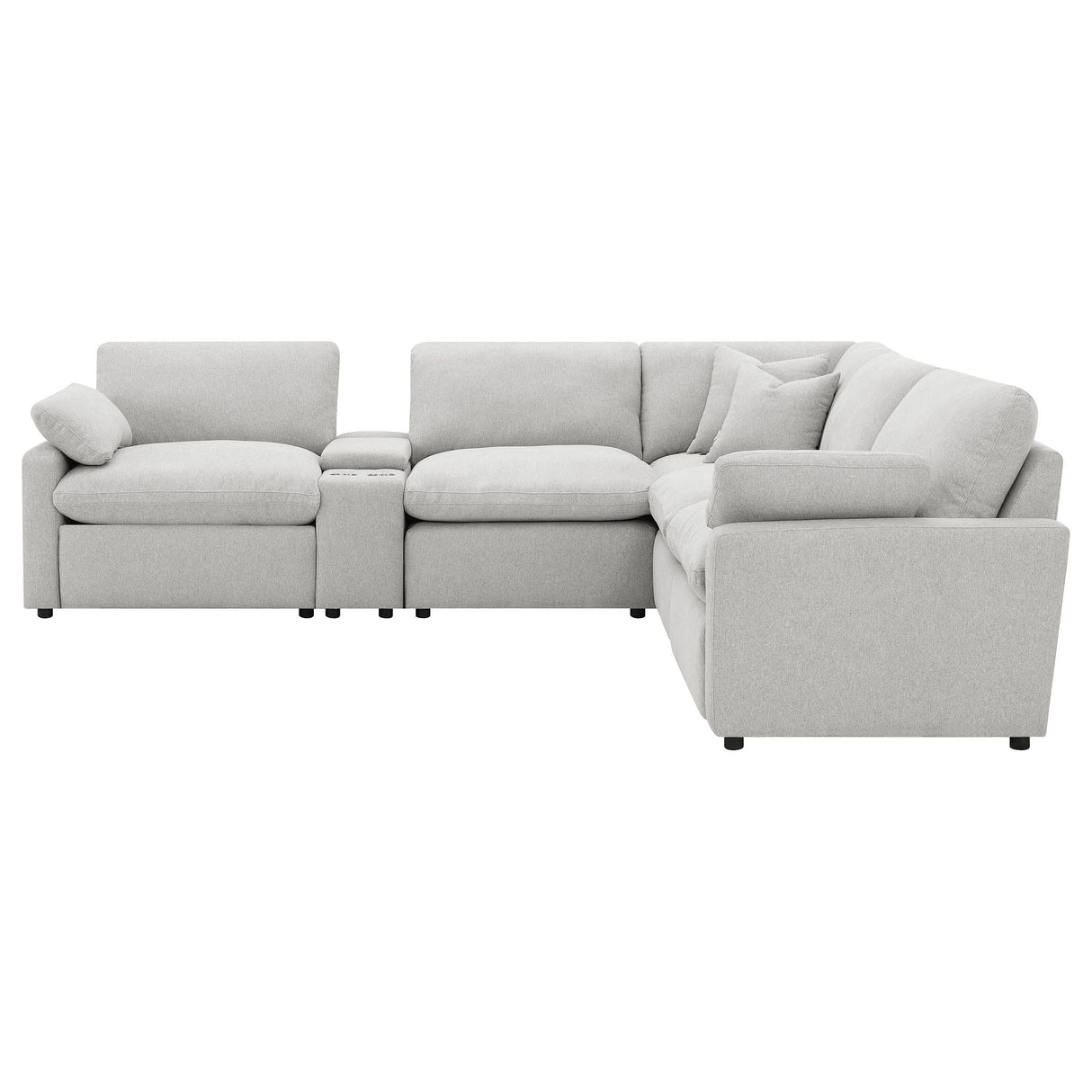 Collins Gray 6-Piece Modular Power Reclining Sectional by Coaster at Eve Furniture