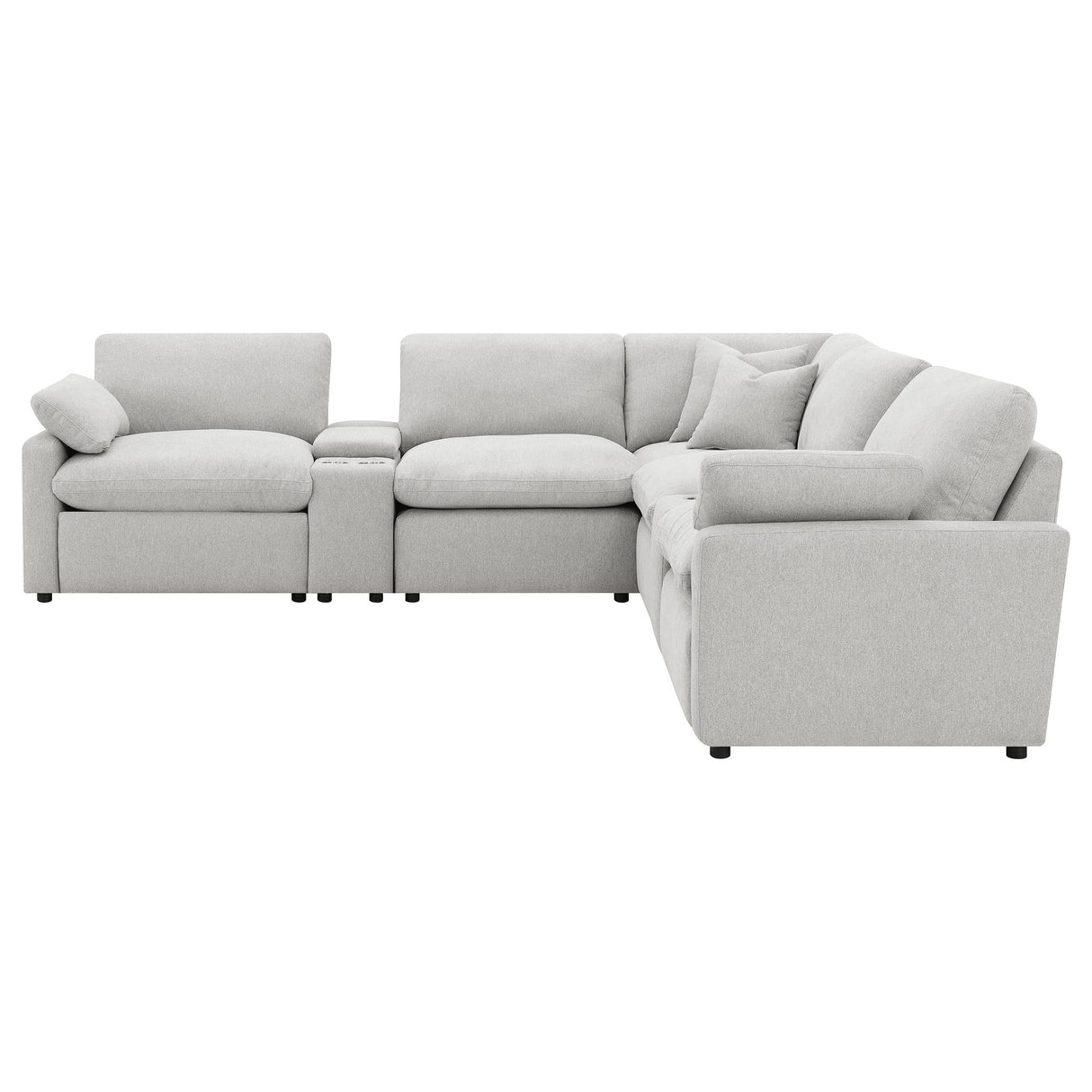 Collins Gray 7-Piece Modular Power Reclining Sectional by Coaster at Eve Furniture