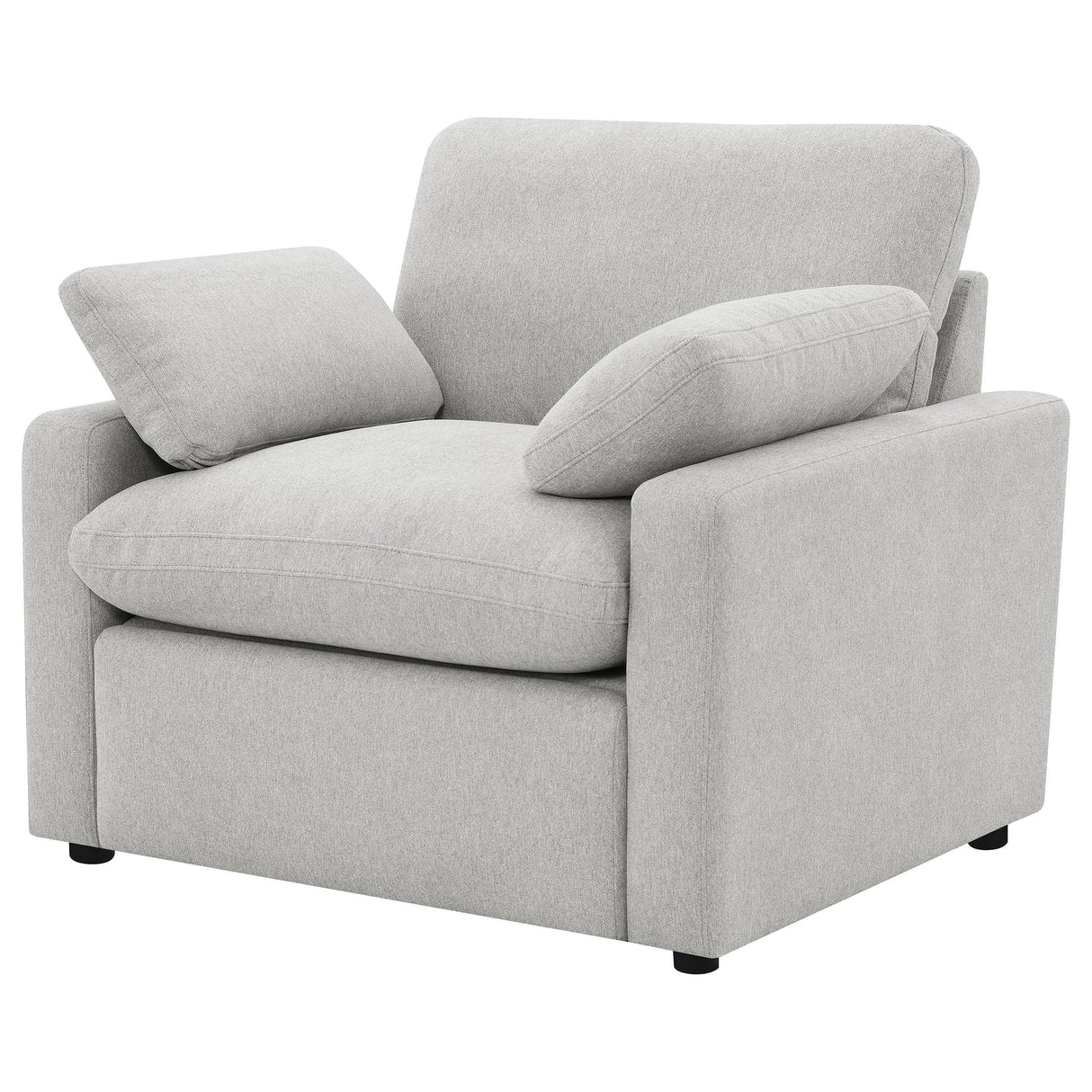 Collins Grey Upholstered Power Recliner Chair by Coaster at Eve Furniture