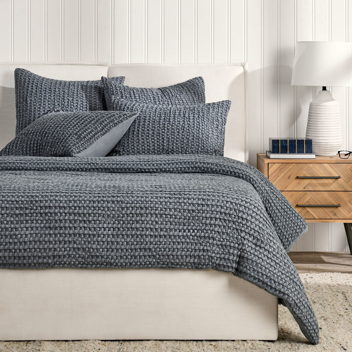 Colmar Marina Blue Quilt Collection by Classic Home at Eve Furniture