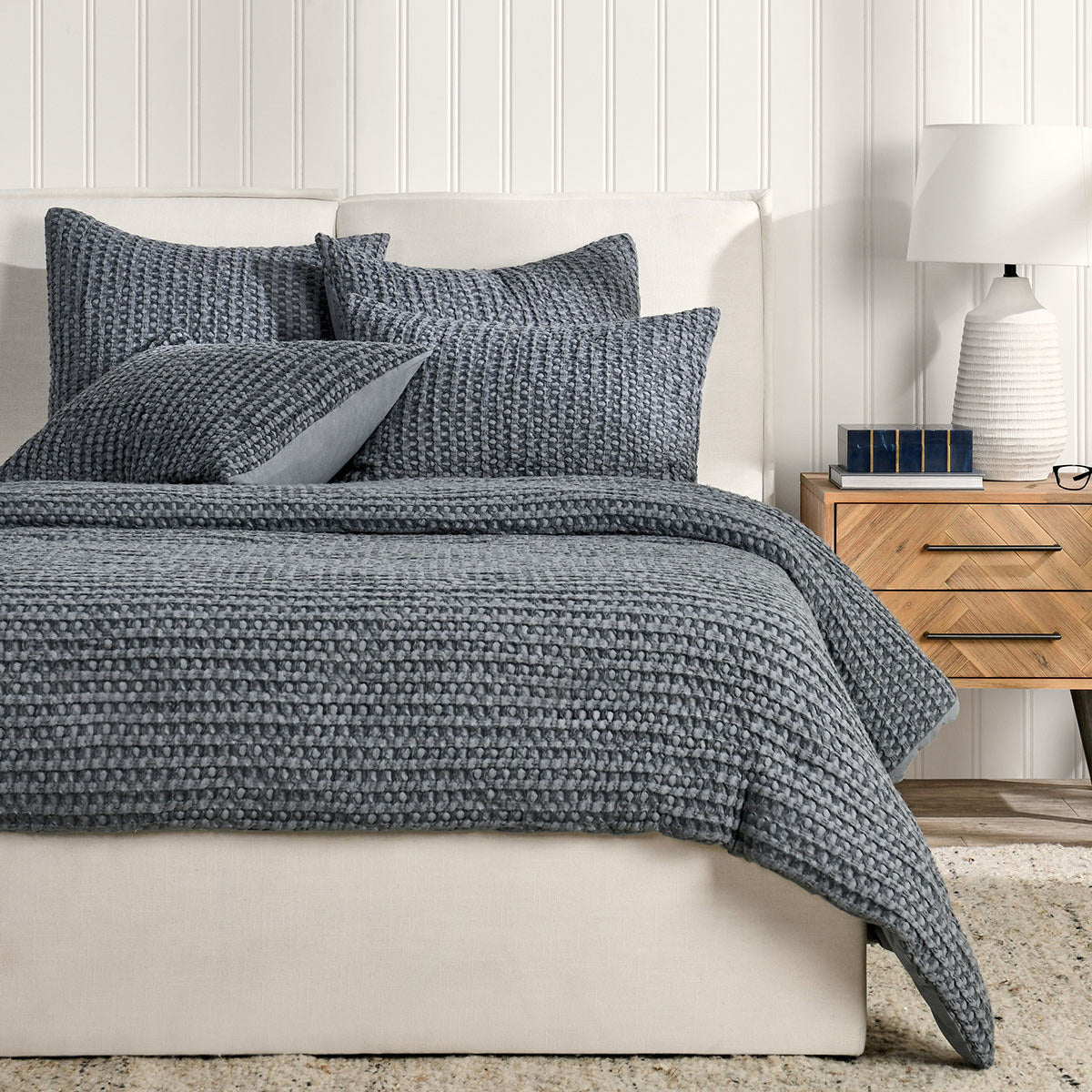 Colmar Marina Blue Quilt Collection by Classic Home at Eve Furniture