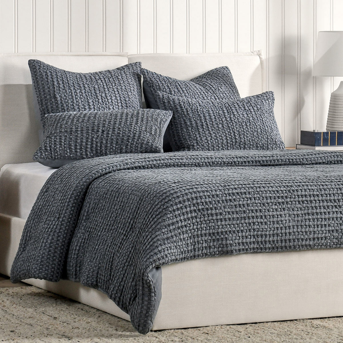 Colmar Marina Blue Quilt Collection by Classic Home at Eve Furniture