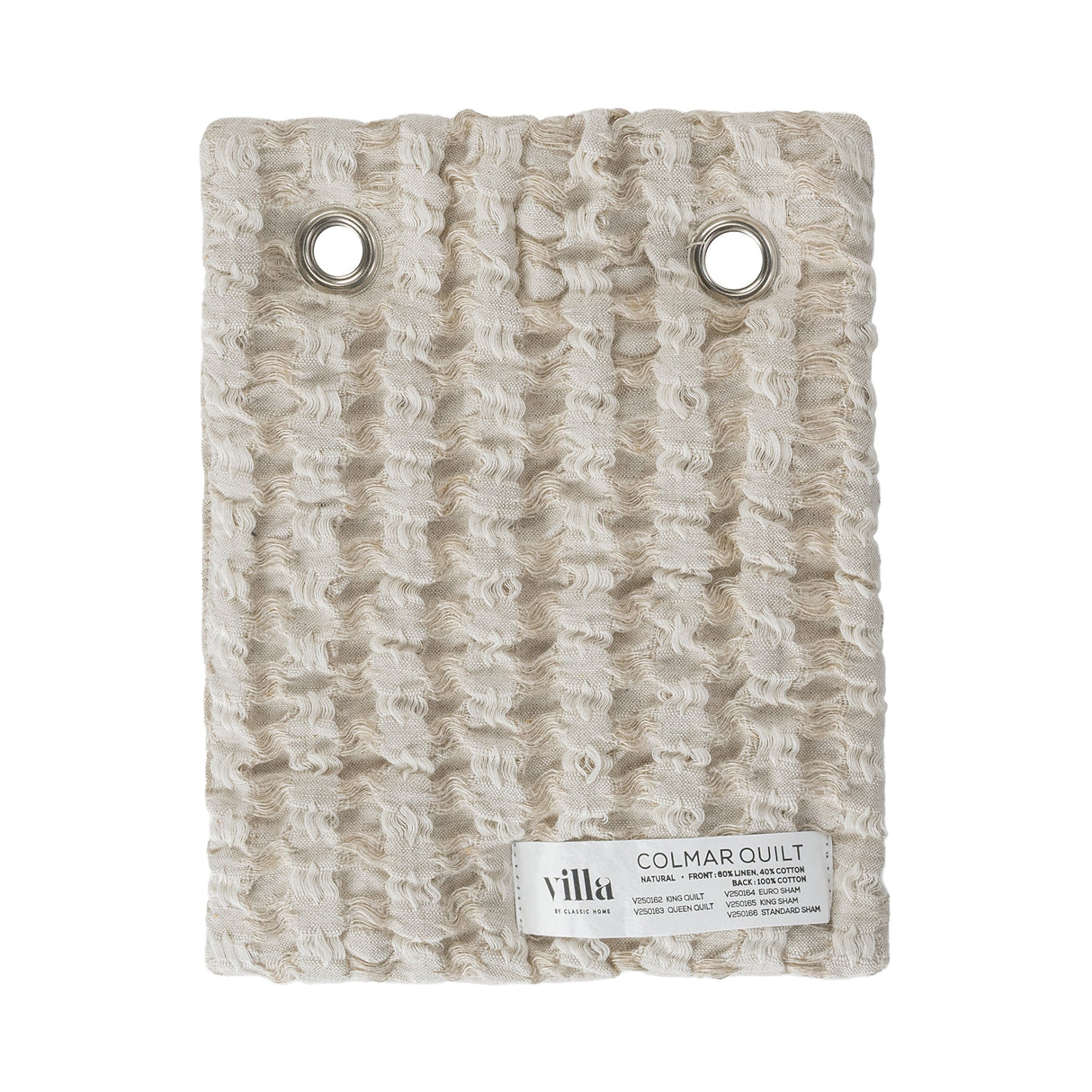 Colmar Natural Quilt Collection by Classic Home at Eve Furniture